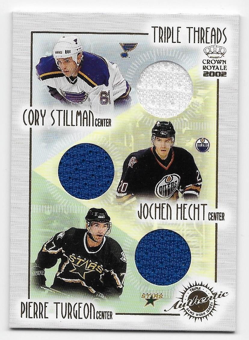 01/02 CROWN ROYALE TRIPLE THREADS JERSEY Stillman/Hecht