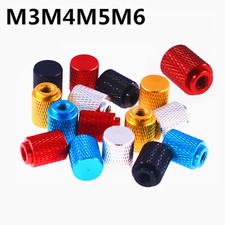 Knurled Thumb Nuts M3 M4 M5 M6 Blind Hole Aluminum Hand Grip Knobs Round Nuts