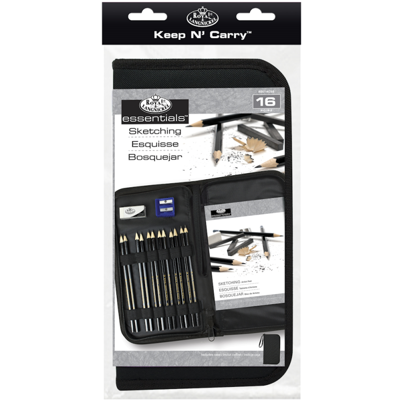 Royal & Langnickel Essentials Sketching Keep 'n' Carry Set (13pc)