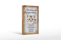 Holzschild Spruch 12X18 Cm Americanische Katze Kurzhaar Deko Schild