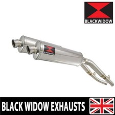 XL1000 V VARADERO 1999-2014 Twin Exhaust Silencer Kit 400mm Oval Stainless 400SS