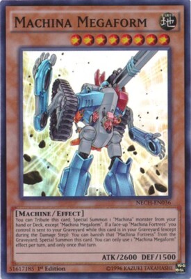 Machina Megaform - NECH-EN036 - Super Rare - 1st Edition x1 - Lightly Played