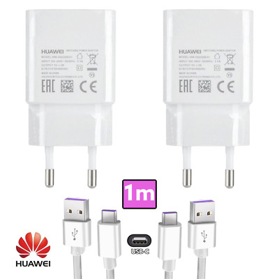 Original Huawei USB-C Ladekabel Schnell Ladegerät 2x für P20 P30 P40 P50 P Smart