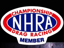 Nhra National Hot Rod Association Member - Original Vintage Racing Decalsticker