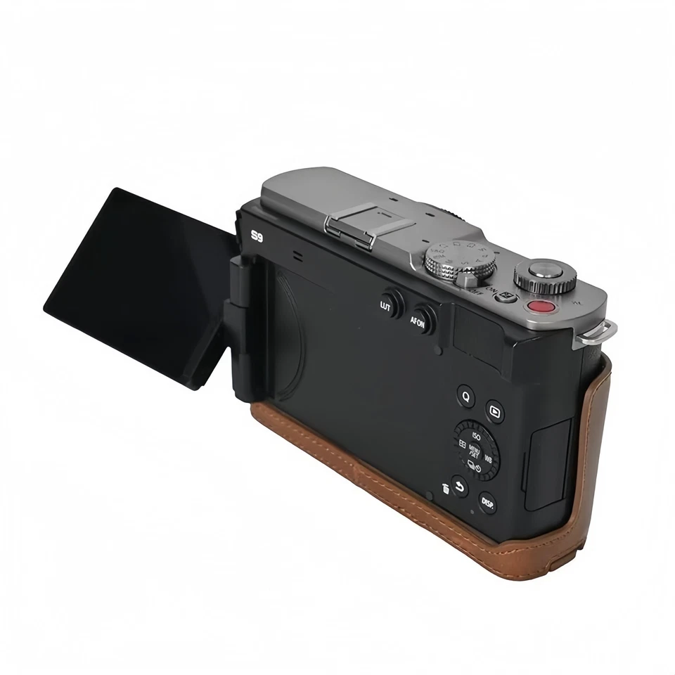 Bolsa de Cámara para Panasonic LUMIX S9 Funda Protectora de Cuero Resistente al Desgaste Foto 3 de 4