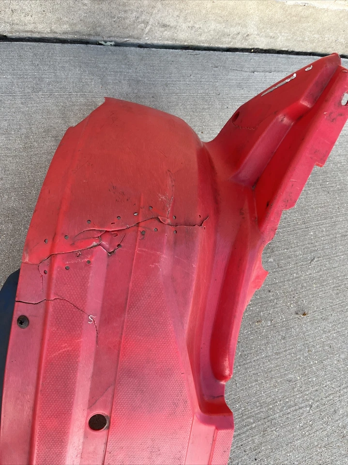 1984 Honda Big Red 200 Atc200es Rear Back Left Fender Mud Guard OEM ATC 200ES - Image 3 of 4