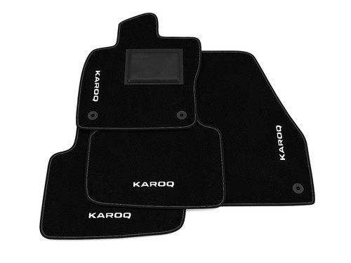 Alfombrilla De Goma Original Skoda Para Túnel Central Trasero, Modelo Karoq 2017+, Color Negro, Resistente Y Lavable