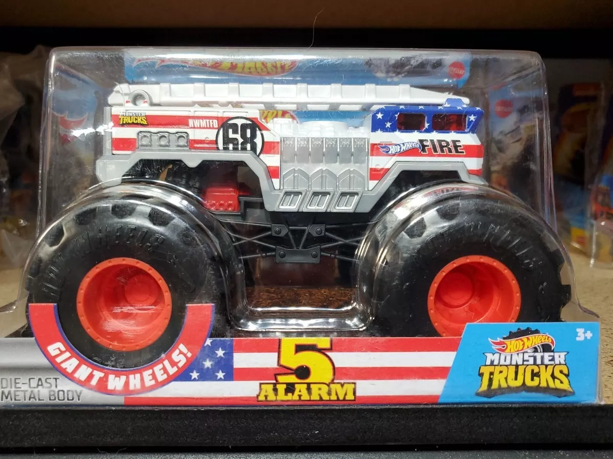 Hot Wheels Monster Trucks, Oversized Monster 5 Alarm Truck in 1:24