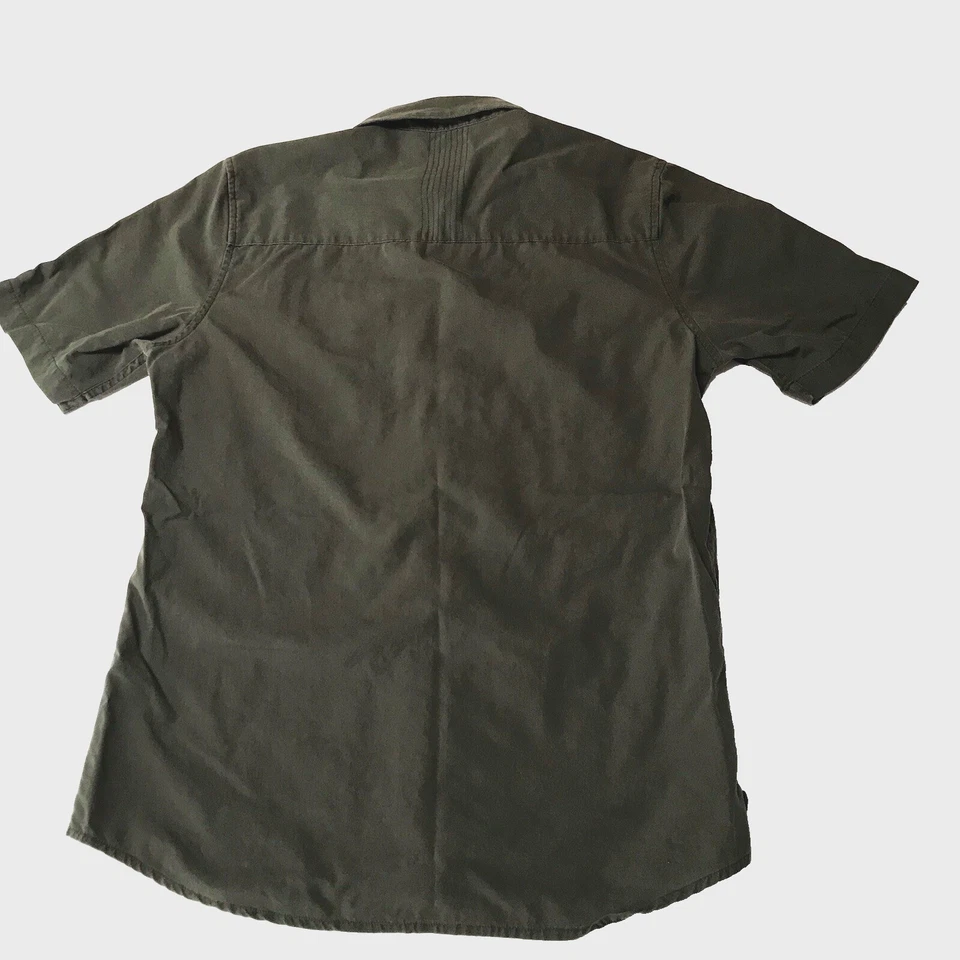 Reef Shirt Mens Small Surfer Skater Utility Grunge Button Workwear Green Preppy - Image 4 of 4