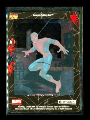 2002 Artbox FilmCardz Spider-Man Landing On A Rooftop #17 Base Set