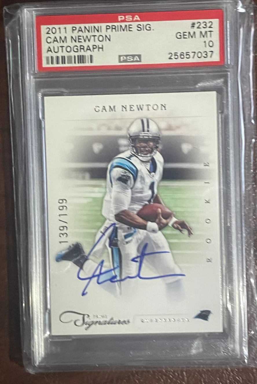 Cam Newton Panini Prime Signatures #232 Autograph