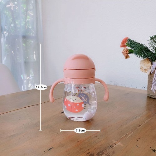 Cup 300ml Feeding Bottle Straw Drinking Drinking Baby New Handle Learn - Picture 4 of 16