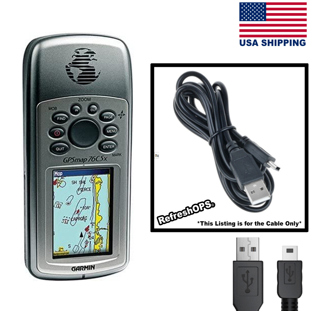 Garmin GPSMAP 76CSX Waterproof Marine GPS USB Cable Transfer