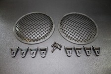 2 18 INCH STEEL SPEAKER SUBWOOFER GRILL MESH COVER W/ CLIPS SCREWS GLKT-18
