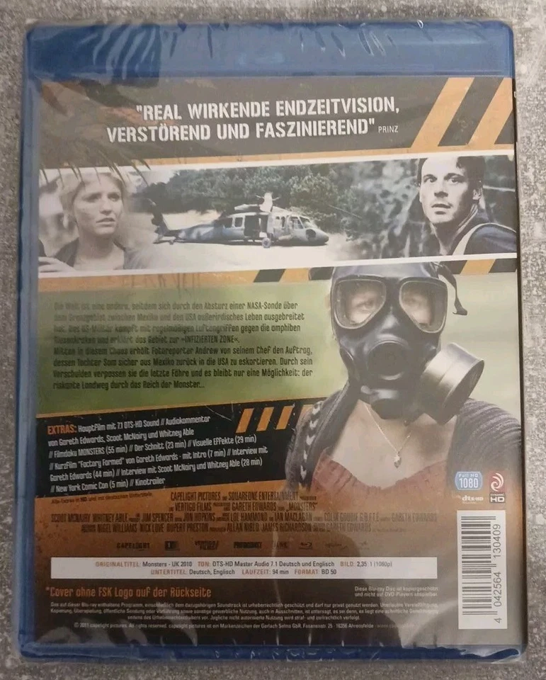 Monsters [Blu-ray] von Edwards, Gareth | DVD | Zustand sehr gut - Bild 2 von 2