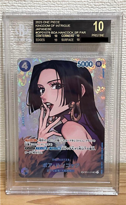 ONE PIECE card BGS 10 Black Label Boa Hancock OP01-078 SP Parallel 