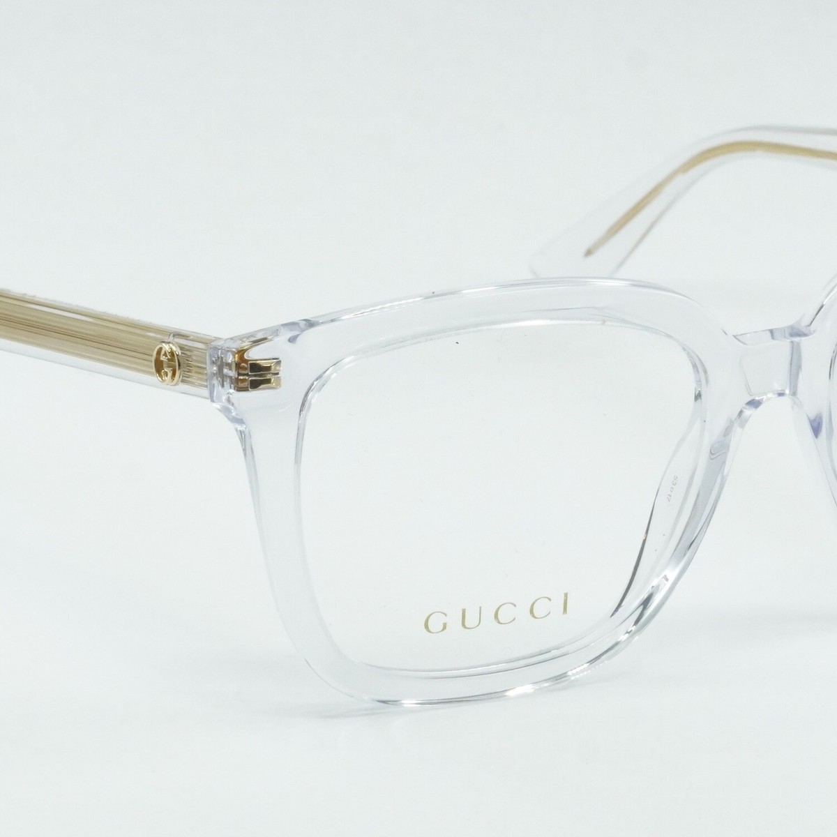 GUCCI GG1319O 003 Crystal 53mm Eyeglasses New Authentic | eBay
