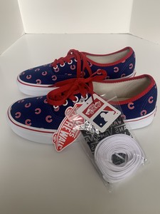cubs vans slip ons