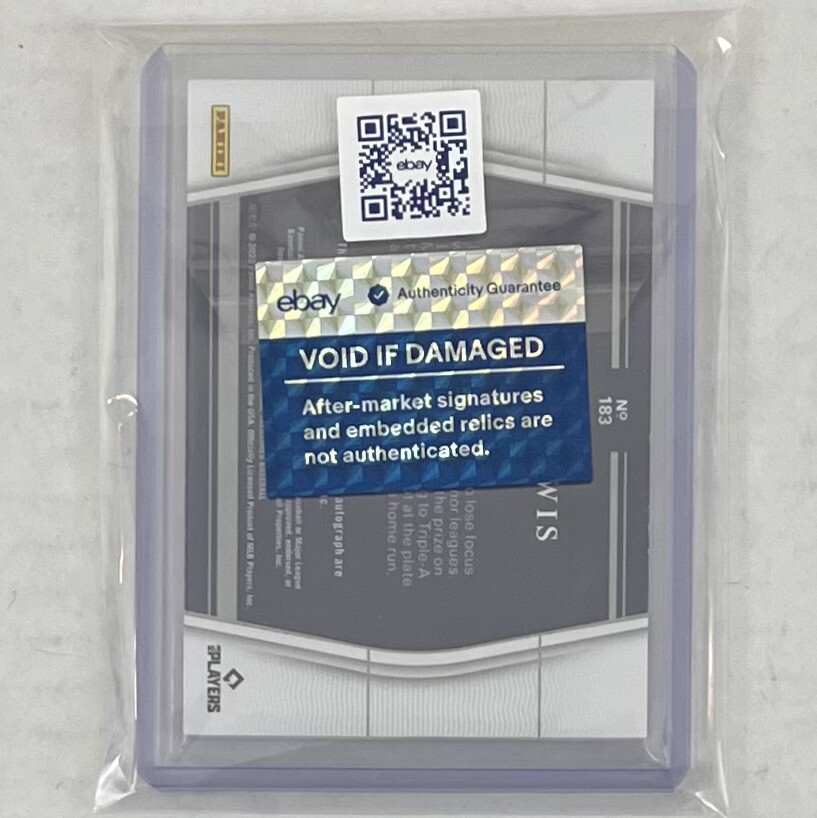 Royce Lewis 2022 National Treasures FOTL Purple RPA #183 Rookie
