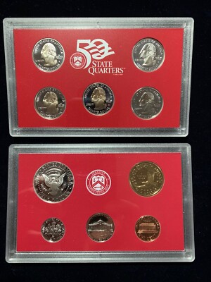 2000 US Mint Silver Proof Set 10 Piece Silver Set with State