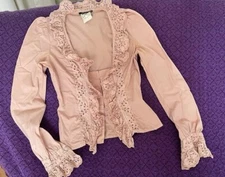 Vintage Women's Patrizia Pepe Career Top Size 40  Bell Sleeve