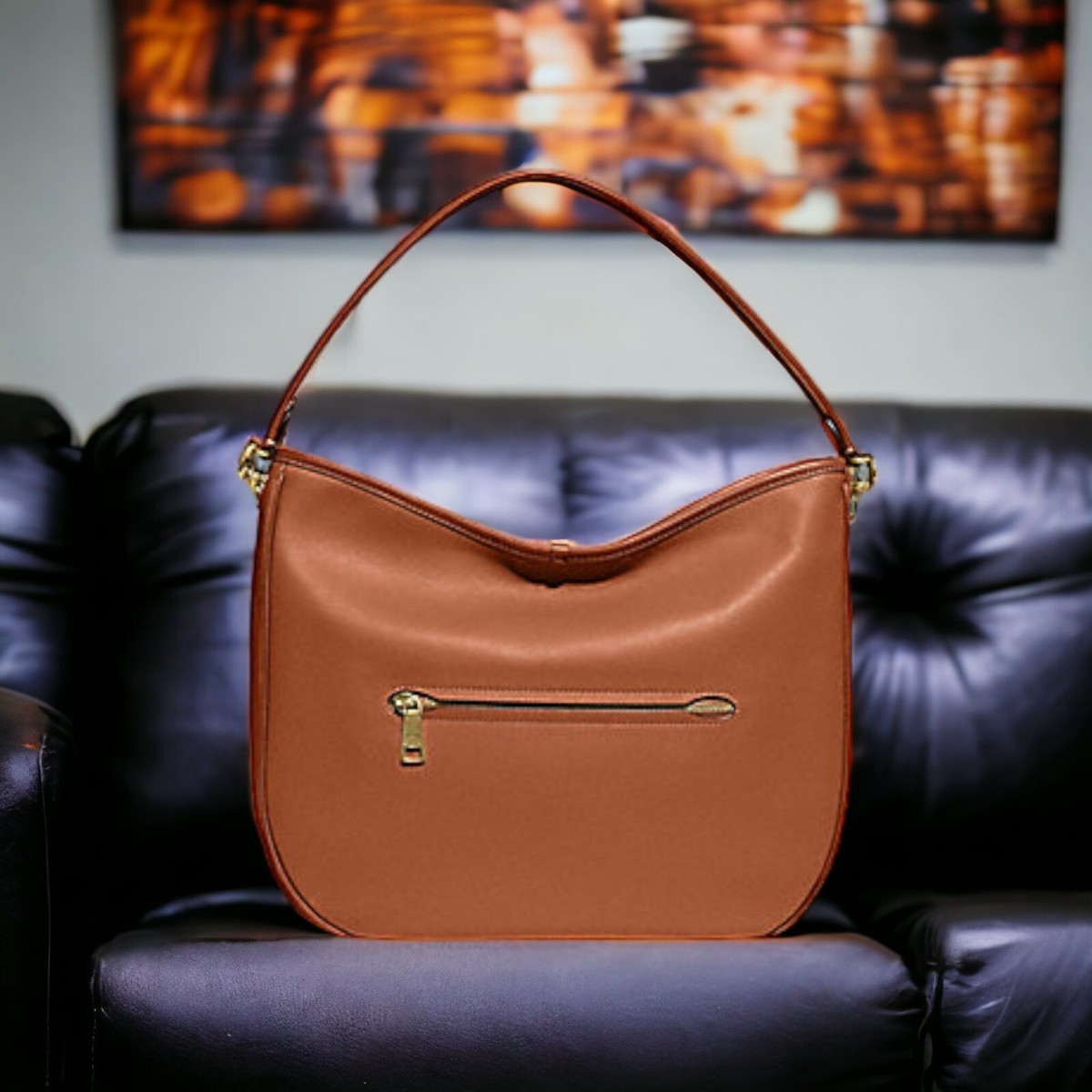 Coach Soft Tabby Hobo Bag_Colorblock Brass/Canyon Rust