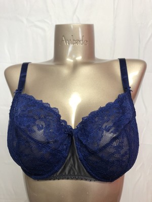 Aubade Women's Bra Size 100 D Color Blue New!!!