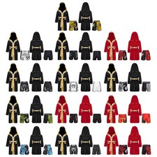 Kids Boys Cloak And Belt Set Long Sleeve Robes With Shorts Gown Boxing Outfit