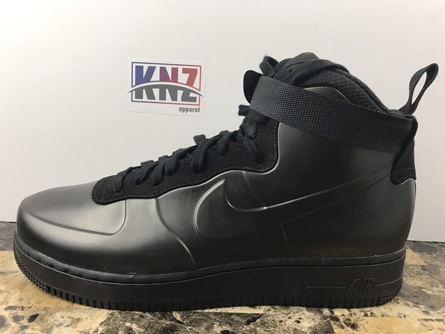 NEW NIKE MEN'S Air Force 1 Foamposite Cup Triple Black | size 10.5 | AH6771 001 for sale online