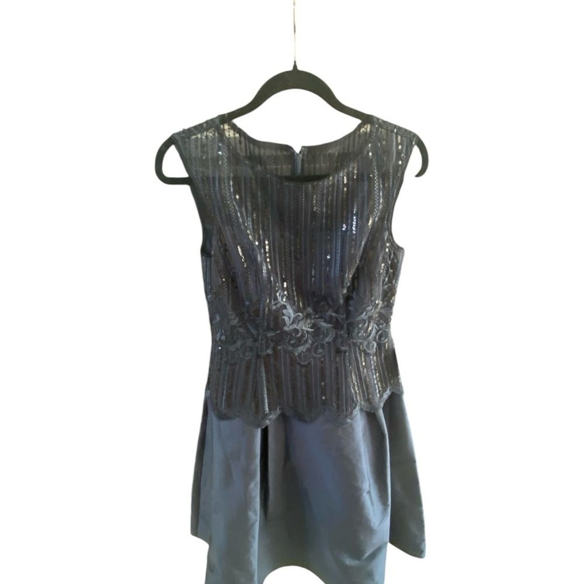 adrianna papell midnight blue dress Adrianna Papell Navy Tulle Strapless Party Dress