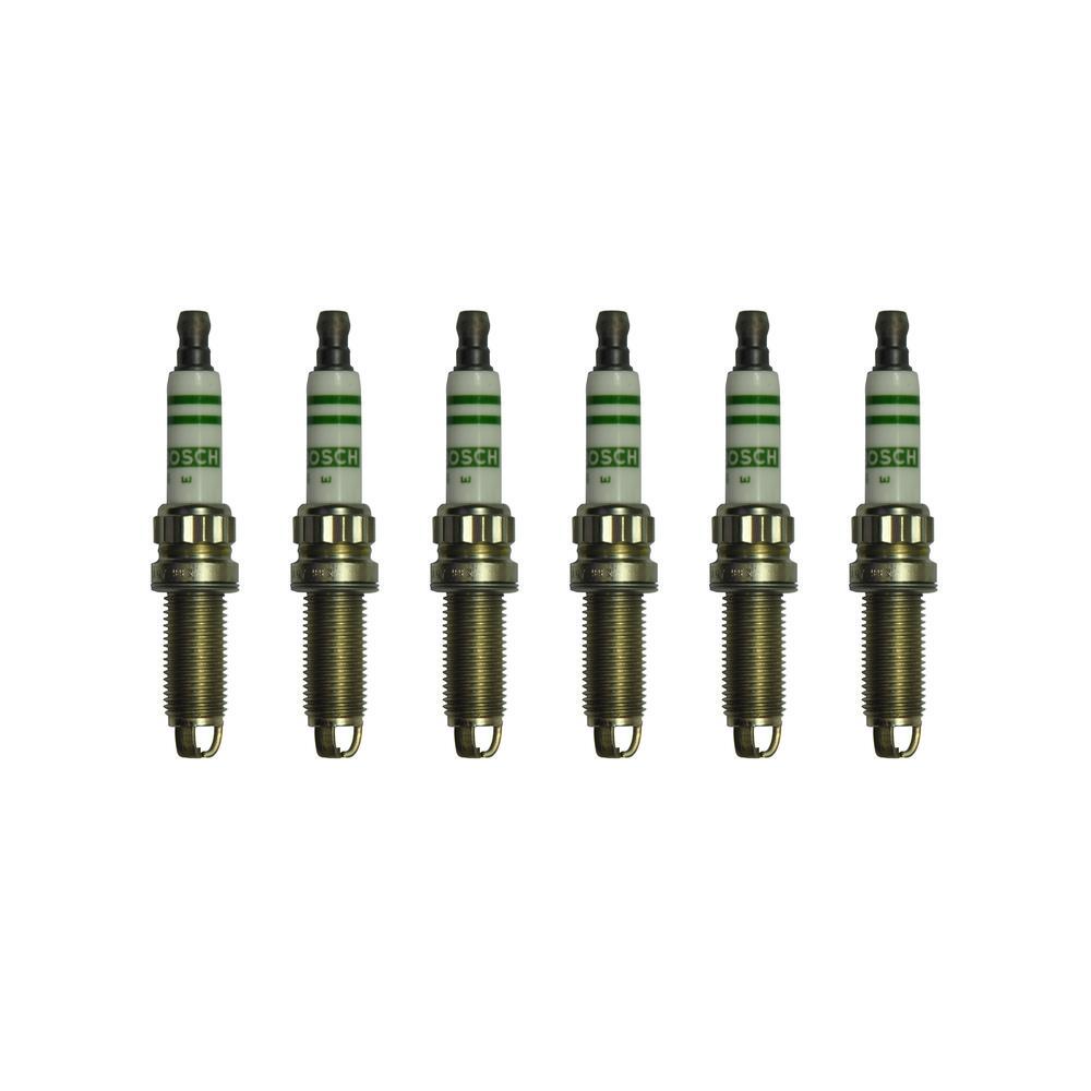 Set of 6-Bosch Spark Plug ZGR6STE2 For BMW E60 E90 E92 E93 135 335 535