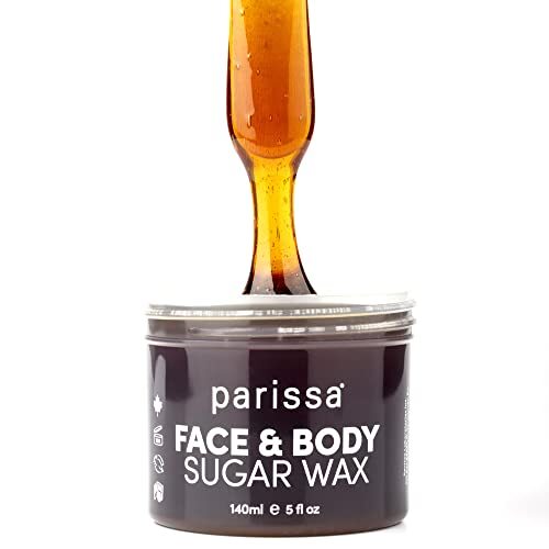 Parissa Face & Body Sugar Wax for Sensitive Skin, 100% Natural Hair Removal, 