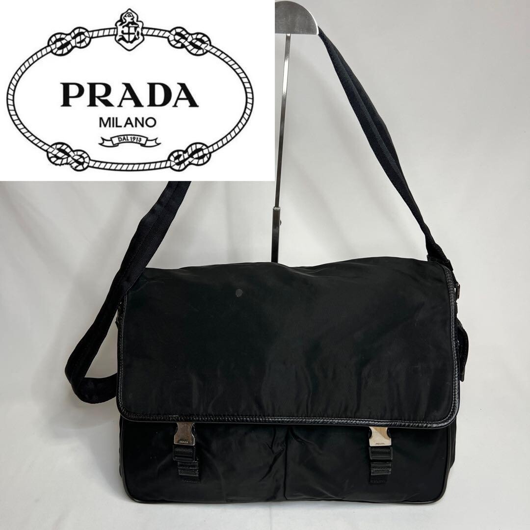 バッグ PRADA SPORT messenger bag black Prada Tessuto Nylon Sport Black Messenger Crossbody Bag