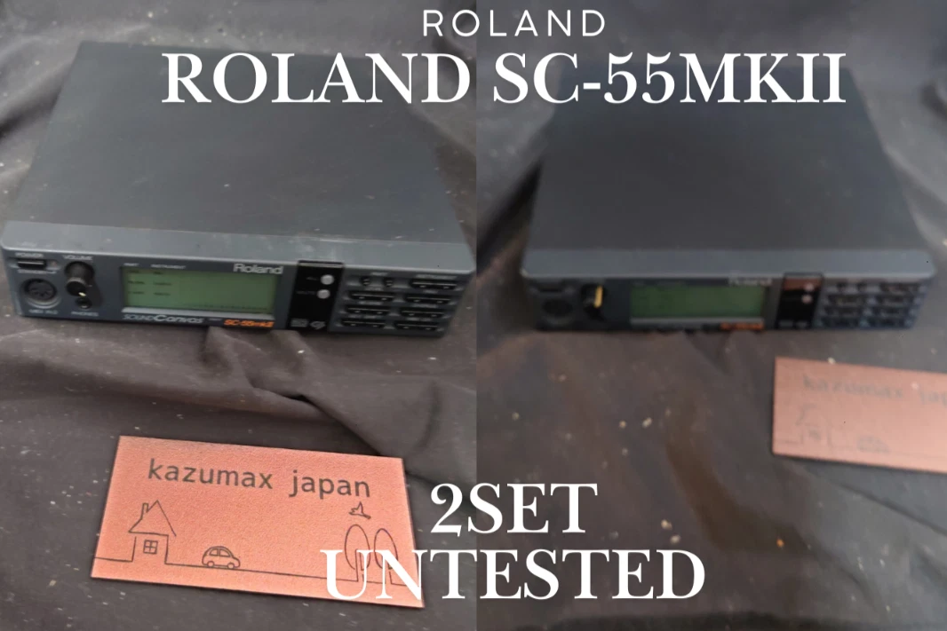 Roland SC-55mkII Untested 2set Sound Canvas MIDI Sound Module Unit