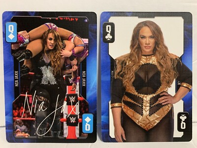 PAIR 2019 NIA JAXX Wrestling Playing WWE Card Women's Evolution Aquarius