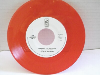 Garth Brooks,Liberty,''Learning To Live Again''US,7''45,RED vinyl,Jukebox only,Mint