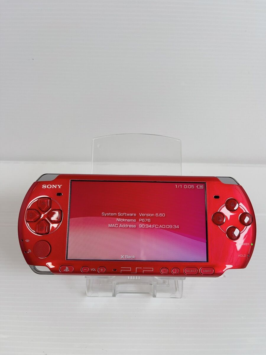 Sony PlayStation Portable PSP 3000 RR Radiant Red Console Boxed FW.6.60  Japan