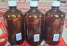 Thermo Scientific I-Chem 349-1000 Sterile Amber Glass Bottle-32oz/1000mL-12 CT.