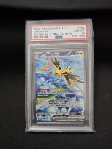 PSA 10 Zapdos ex 202/165 Special Illustration Rare Pokemon 151 SIR