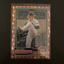 Zane Burns #23 2023 Panini Stars & Stripes USA Baseball Stars /149 NA