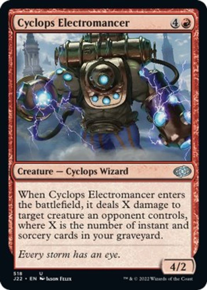 MTG J22 U Cyclops Electromancer #518 NM PLAYSET 4x