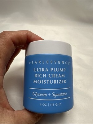 New Pearlessence Ultra Plump Rich Cream Moistirizer - Glycerin + Squalane- 4 oz