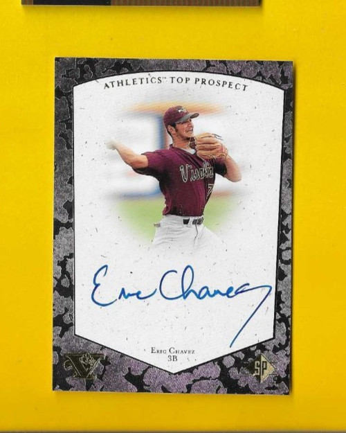 76676  1998 SP Top Prospects Autographs #EC Eric Chavez BK$20