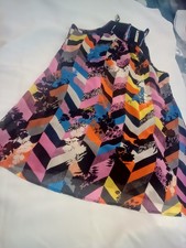 espresso brand spaghetti strap dress mini multicolor Lg lined polyester