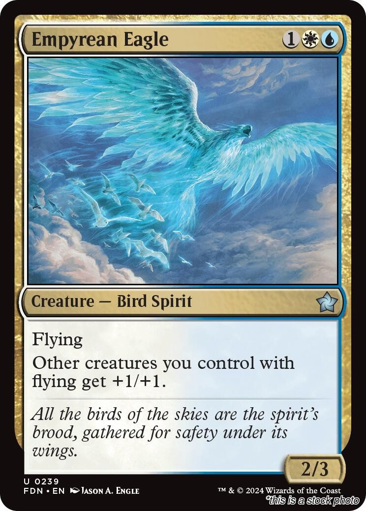Empyrean Eagle, (FDN 239), Foundations, NM, Magic