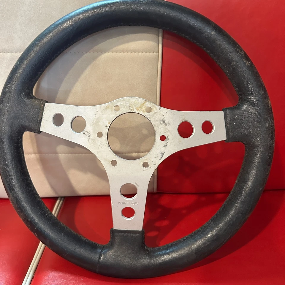 Volante de cuero Ferrari 206 246 GT GTS Dino Foto 3 de 4