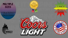 Coors Light Car Window Vinyl Decal Beer Graphic Laptop Sticker Multiple Sizes