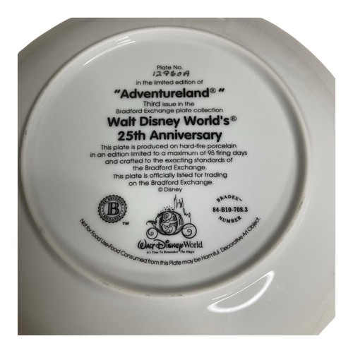 Walt Disney World Plates 25th Anniversary Collector Bradford Exchange Mickey - Picture 18 of 18