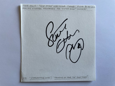 Steve Ellis - Love Affair - original handsigniertes Autogramm