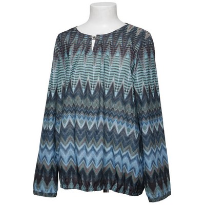 Bexleys Woman, Tunika, Größe: 46, Mehrfarbig, Polyester, Chevron, Damen #iuW